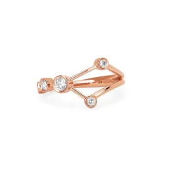 Cancer Diamond Constellation Ring