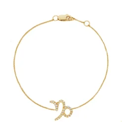 Capricorn Diamond Zodiac Bracelet