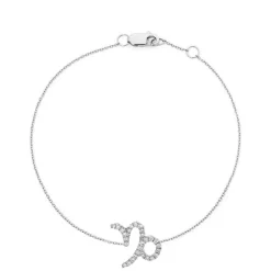 Capricorn Diamond Zodiac Bracelet