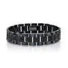 Caviar Black Diamond Link Bracelet