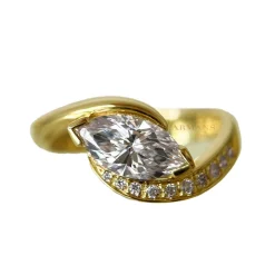 Celestia Marquise Diamond Engagement Ring