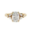 Celestial Cushion Cut Diamond Engagement Ring