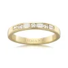 Channel Set Wedding Band