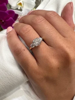 Charlotte Three Stone Engagement Ring