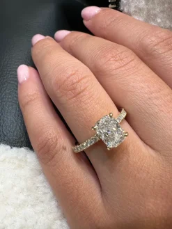 Chloe Cushion Lab Grown Engagement Ring