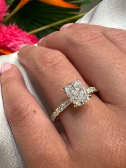 Chloe Cushion Lab Grown Engagement Ring