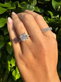 Chloe Cushion Lab Grown Engagement Ring