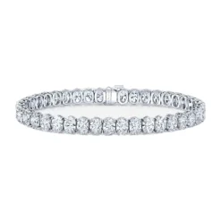 16ct Oval Lab Grown Diamond Tennis Bracelet
