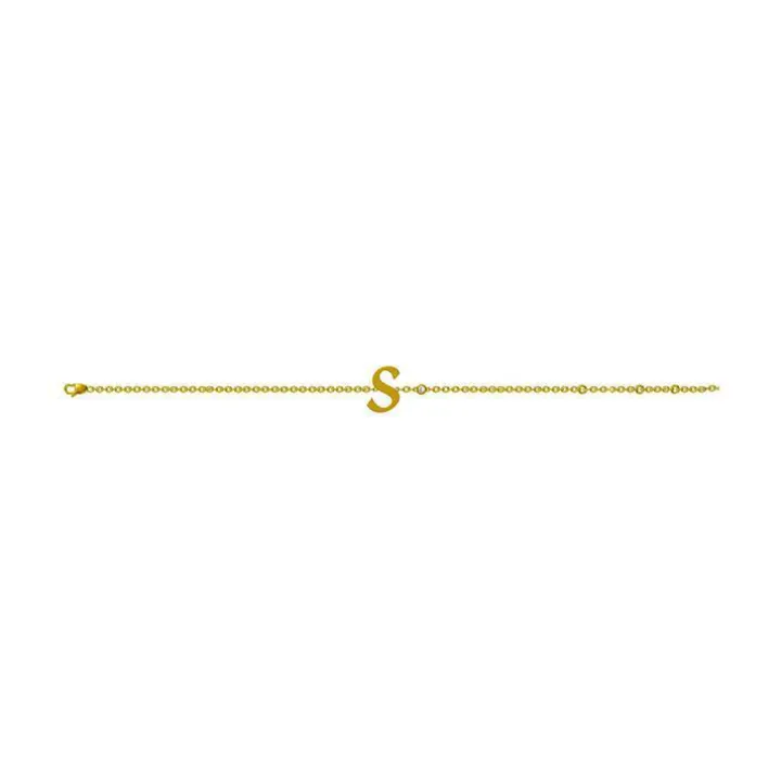 Cursive Initial Bracelet