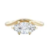 Curved Odyssey Marquise Cut Diamond Engagement Ring
