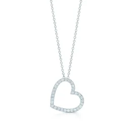 Dangling Diamond Heart Pendant