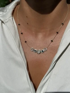 Diamond and Black Onyx Mangalsutra Necklace