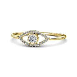 Diamond and Coloured Gemstone Evil Eye Ring