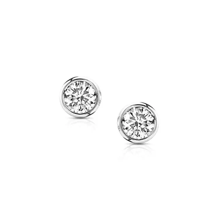 Diamond Bezel Studs