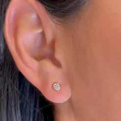 Diamond Bezel Studs