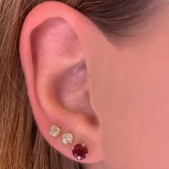 Diamond Bezel Studs
