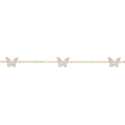 3 Diamond Butterfly Bracelet