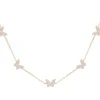 5 Diamond Butterfly Necklace