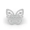 Diamond Butterfly Ring