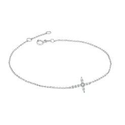 Diamond Cross Bracelet