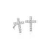 Diamond Cross Earrings