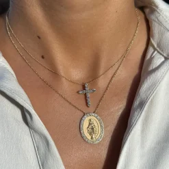 Diamond Cross Necklace