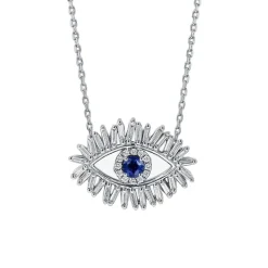 Diamond Evil Eye Necklace