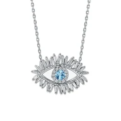 Diamond Evil Eye Necklace