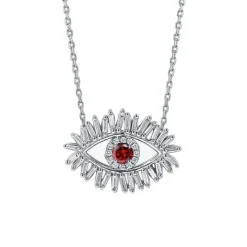 Diamond Evil Eye Necklace