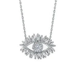 Diamond Evil Eye Necklace
