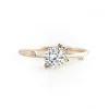 Diamond Flame Engagement Ring