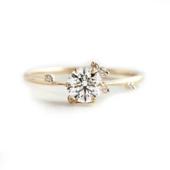 Diamond Flame Lab Grown Engagement Ring