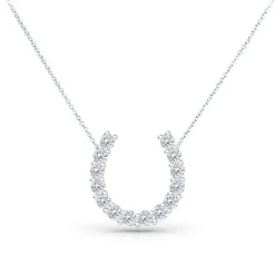 Diamond Horseshoe Necklace