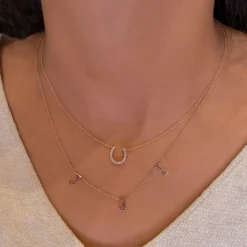 Diamond Horseshoe Necklace
