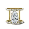 Diamond Hourglass Engagement Ring
