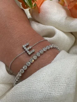 Diamond Initial Bracelet