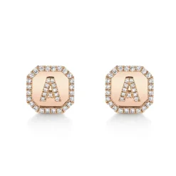 Diamond Initial Cufflinks