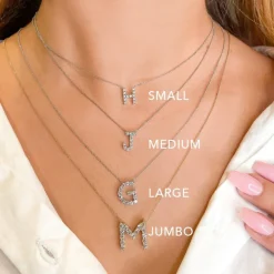 Diamond Initial Pendant