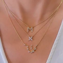 Diamond Initial Pendant