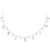 Diamond Name Necklace with Diamond Drops