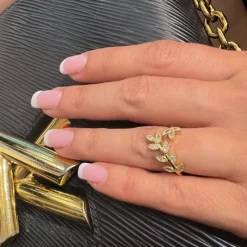 Diamond Olive Leaf Ring
