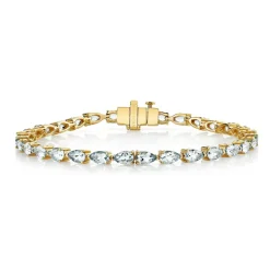 Diamond Pear Cut Bracelet