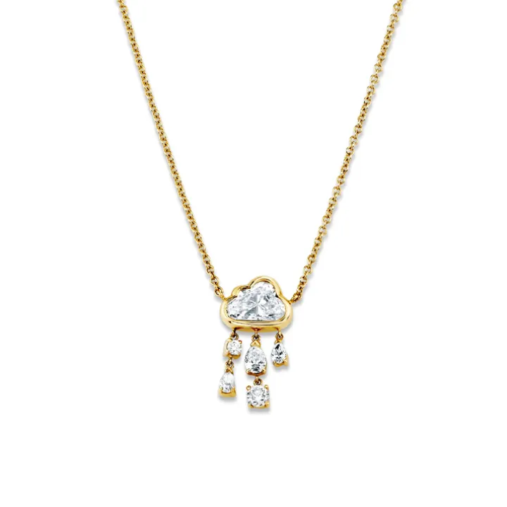 Diamond Rain Cloud Necklace