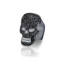 Diamond Skull Ring