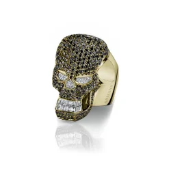 Diamond Skull Ring
