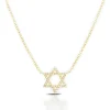 Diamond Star of David Necklace