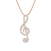 Diamond Treble Clef Necklace