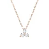 Diamond Trio Cluster Necklace