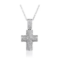 Double Row Diamond Cross