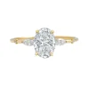 Elara Lab Grown Diamond Engagement Ring with Accent Stones